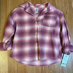 OshKosh B'gosh Pink Plaid Button Down Shirt